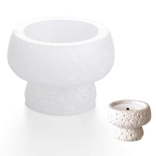 Waitamo Epoxidharz Formen,Tassen Gießformen Silikon Kerzenständerbecher Epoxidharz Silikonformen Für Herstellung von Kerzenleuchterbechern Aromabechern (Stone Texture Cup) von Waitamo