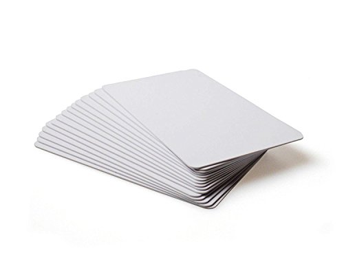 Waizmann.IDeaS® 100x Kartenrohling Plastikkarte Rohling EC-Karte Premium PVC 86 x 54 x 0,76mm CR80 glänzend laminiert bedruckbar weiß von Waizmann.IDeaS