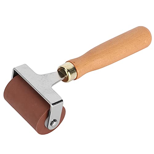 Gummiwalze,Linolwalze Gummirolle Mit Griff Art Craft Ölgemälde Tool 5/10/15cm Rolle Farbpinsel für Druckgrafiken, Stempeln, Kleben,Handwerk (5cm) von Wakects