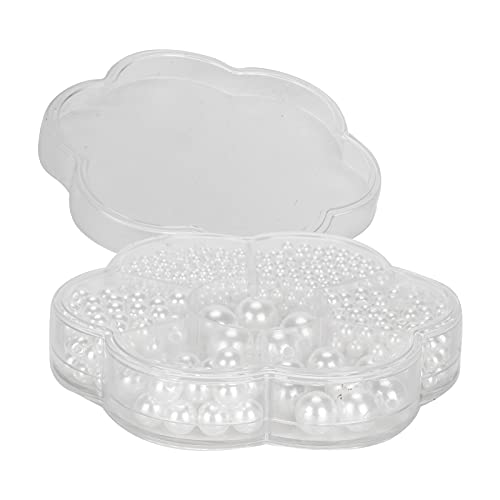Wakects 1150pcs, DIY -Schmuckzubehör, Weiße Perlen in Plastikbox, Mehrere Größen für Handwerk und Dekorationen mit Glattem Aussehen, Vielseitiger Gebrauch Wakects 1150pcs, DIY -Schmuckzubehör, Weiße Perlen in Plastikbox, Mehrere Größen für Handwerk und Dekorationen mit Glattem Aussehen, Vielseitiger Gebrauch von Wakects