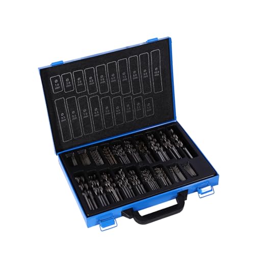 Wakects 170pcs HSS -Bohrer -Bits, Präzisionsboden Komplettes Set mit Komfortables Griffgriff und Hülle für Vielseitige Verwendung, Zum Bohren von Aluminium, Eisen, Holz und Mehr Wakects 170pcs HSS -Bohrer -Bits, Präzisionsboden Komplettes Set mit Komfortables Griffgriff und Hülle für Vielseitige Verwendung, Zum Bohren von Aluminium, Eisen, Holz und Mehr von Wakects