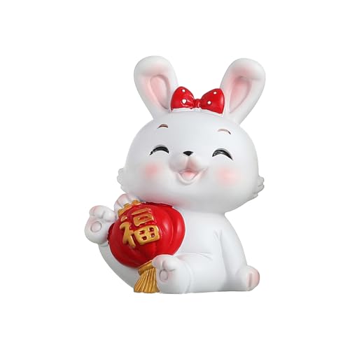 Wakects 2023 Chinesische Neujahrsdekoration, Glückverheißendes Jahr Maskottchenschmuck, Wohlstand und Glückstischdekorationen, für Souvenirs, Bürodekoration (B) von Wakects