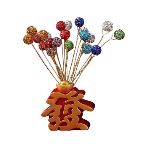 Wakects 2023 Chinesische Neujahrsdekoration, Glückverheißendes Jahr Maskottchenschmuck, Wohlstand und Glückstischdekorationen, für Souvenirs, Bürodekoration (H) von Wakects