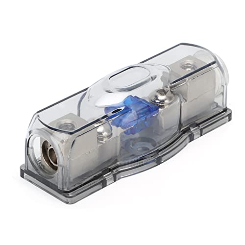 Wakects Auto Audio Mini ANL Sicherungshalter Basis Basis RV Stromversorgungshalter für CAR Audio Electrical mit 4/8GA IN-48 Ga Out Plastikmetallkonstruktion von Wakects