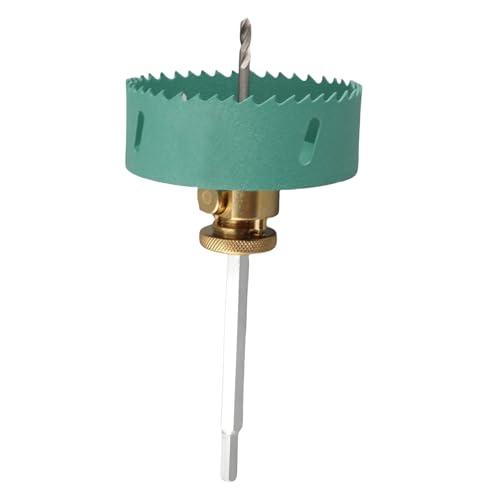 Wakects Lochöffner, Schnellfreisetzungsstange Hochfestige 7,5 -mm -Hex Schaft Lochsäge für die Gipstafel (100 mm) von Wakects