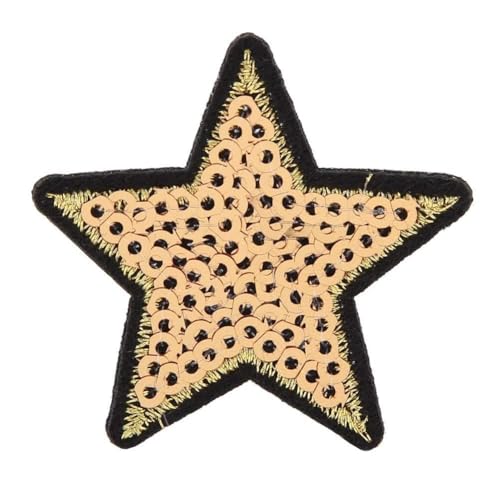 Wakects Paillettensternpatch, Umwandlung von Kleidungsstücken Mühelos in Schöne Muster, Einzigartiges Sternformdesign, Ideal Zum Vergeben von Taschen, Kleidung, Schals, Mehr Charme von Wakects