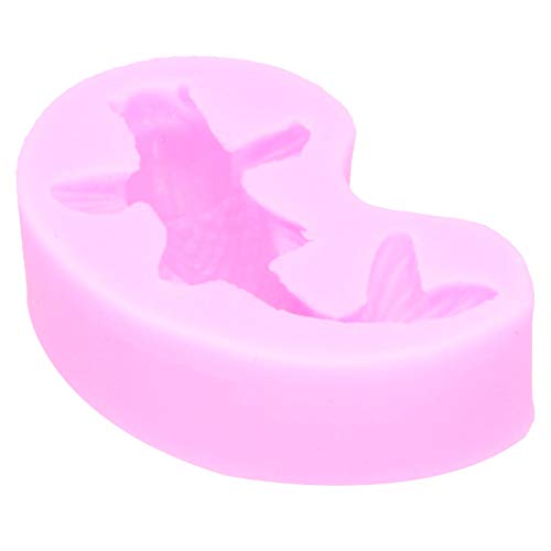 Wakects Silikon-Fondantform, Mehrzweck, Wiederverwendbar und Leicht zu Bedienender Goldfischformkuchenkuchendekoration, mit Sicherem Gebrauch, Vielseitigem Design für Brot, Schokolade, Rosa 2,5 X von Wakects