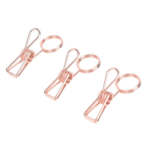 Wakects Tischkartenclips, Vielseitige 10pcs Iron Exquisite Sturdy Table Card Inhaber für die Nummer (Roségolden) von Wakects