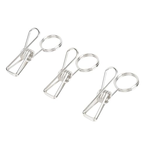 Wakects Tischkartenclips, Vielseitige 10pcs Iron Exquisite Sturdy Table Card Inhaber für die Nummer (SILVER) von Wakects