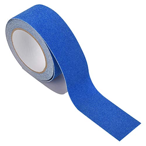 Wakects Treppenschrittklebeband, Anti -Schlupf -Profile PVC Nicht -Slip -Klebeband mit Sandoberfläche für Treppen Badezimmer Poolboden Sicherheit (BLUE) von Wakects