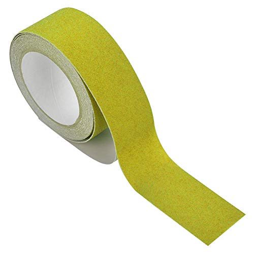 Wakects Treppenschrittklebeband, Anti -Schlupf -Profile PVC Nicht -Slip -Klebeband mit Sandoberfläche für Treppen Badezimmer Poolboden Sicherheit (YELLOW) von Wakects
