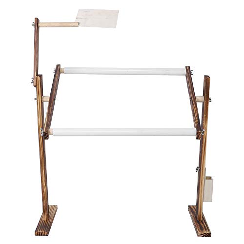 Wakects Verstellbarer Kreuzstich-Rahmen-Ständer,Holzrahmen Für Nähen Stickerei Kreuzstich Mit Rolle,Desktop-Stickständer Seitentasche Für Gadget Kiefern Material Wakects Verstellbarer Kreuzstich-Rahmen-Ständer,Holzrahmen Für Nähen Stickerei Kreuzstich Mit Rolle,Desktop-Stickständer Seitentasche Für Gadget Kiefern Material von Wakects