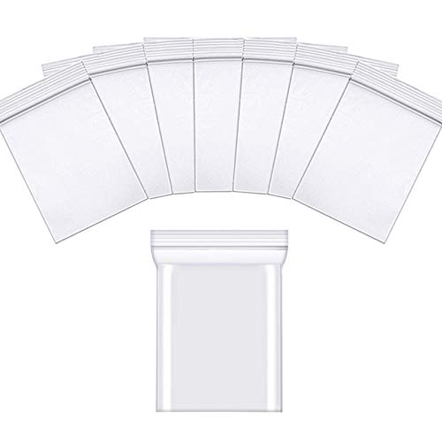 400 Stück Kleiner Druckverschlussbeutel Kunststoff Seal Plastikbeutel Gleitverschlussbeutel (4x6cm) von WakiHong