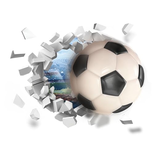 WakiHong Wandtattoo Fussball,3D Wandsticker Fussball,Selbstklebende Durchbruch Poster Junge,Wandsticker Fussball Kinderzimmer,für Jugendzimmer Kinderzimmer Teenager Schlafzimmer 60×30 CM WakiHong Wandtattoo Fussball,3D Wandsticker Fussball,Selbstklebende Durchbruch Poster Junge,Wandsticker Fussball Kinderzimmer,für Jugendzimmer Kinderzimmer Teenager Schlafzimmer 60×30 CM von WakiHong