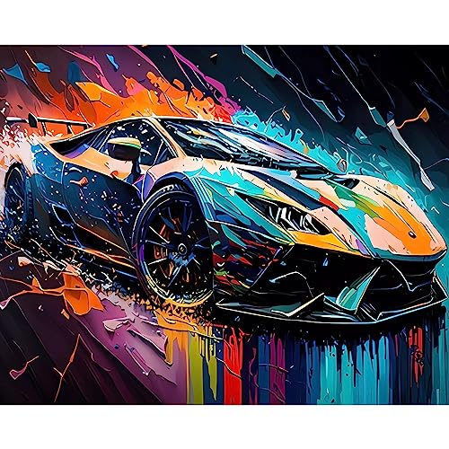 Malen nach Zahlen für Erwachsene, cooles Sportauto, DIY-Acryl-Aquarell, Malen nach Zahlen für Kinder, Anfänger, cooles Auto-Malerei, Kunsthandwerk, Geschenk für Männer Malen nach Zahlen für Erwachsene, cooles Sportauto, DIY-Acryl-Aquarell, Malen nach Zahlen für Kinder, Anfänger, cooles Auto-Malerei, Kunsthandwerk, Geschenk für Männer von Walarky