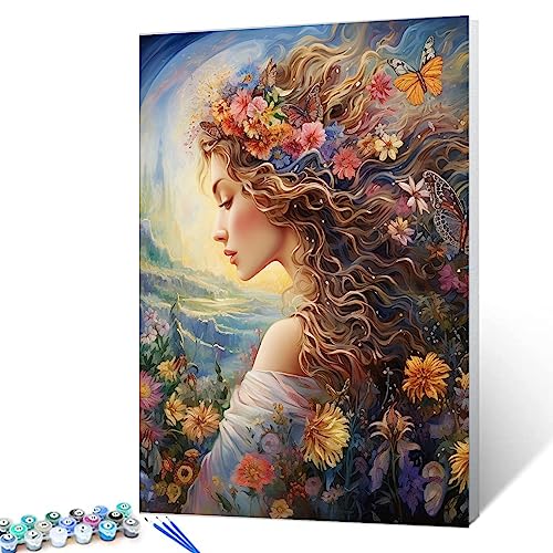 Malen nach Zahlen für Erwachsene und Anfänger, Motiv: Sonnenblume, Wildblumen, digitales Ölgemälde-Set auf Leinwand mit Pinseln und Acrylpigmenten, afrikanische Frauen, Heimdekoration, Boho-Geschenke, Malen nach Zahlen für Erwachsene und Anfänger, Motiv: Sonnenblume, Wildblumen, digitales Ölgemälde-Set auf Leinwand mit Pinseln und Acrylpigmenten, afrikanische Frauen, Heimdekoration, Boho-Geschenke, von Walarky