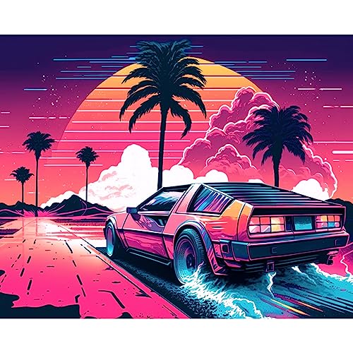 Malen nach Zahlen für Erwachsene und Anfänger, digitales Ölgemälde-Set auf Leinwand mit Pinseln und Acrylpigmenten, lebendiger Sommerurlaub, moderner Stil, Bild für Heimdekoration, 40,6 x 50,8 cm (DIY Malen nach Zahlen für Erwachsene und Anfänger, digitales Ölgemälde-Set auf Leinwand mit Pinseln und Acrylpigmenten, lebendiger Sommerurlaub, moderner Stil, Bild für Heimdekoration, 40,6 x 50,8 cm (DIY von Walarky