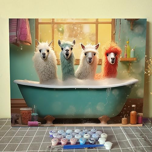 Malen nach Zahlen für Erwachsene und Kinder, Llama, Malen nach Zahlen, Alpaka, DIY-Malerei, Acryl-Set, Badezimmer, Tiere, Malen nach Zahlen für Zuhause, Wand, Wohnzimmer, Schlafzimmer, Dekoration, Malen nach Zahlen für Erwachsene und Kinder, Llama, Malen nach Zahlen, Alpaka, DIY-Malerei, Acryl-Set, Badezimmer, Tiere, Malen nach Zahlen für Zuhause, Wand, Wohnzimmer, Schlafzimmer, Dekoration, von Walarky