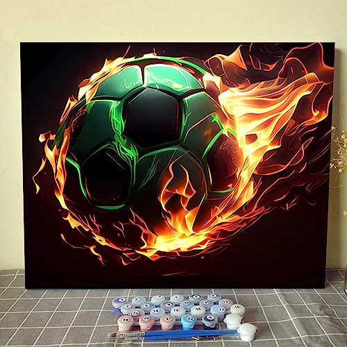 Malen nach Zahlen zum Selbermachen für Erwachsene und Kinder, grüner Fußball, Malen nach Zahlen, DIY-Malset aus Acryl, Malset für Zuhause, Wand, Wohnzimmer, Schlafzimmer, Dekoration, DIY-Rahmen, Malen nach Zahlen zum Selbermachen für Erwachsene und Kinder, grüner Fußball, Malen nach Zahlen, DIY-Malset aus Acryl, Malset für Zuhause, Wand, Wohnzimmer, Schlafzimmer, Dekoration, DIY-Rahmen, von Walarky