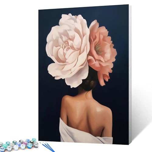 Sexy Malen nach Zahlen für Erwachsene, Blumen, Mädchen, Ölgemälde-Set für Erwachsene, Anfänger, abstrakte menschliche Körperkunst, Malen nach Zahlen für Anfänger, Heimdekoration, 40,6 x 50,8 cm, Sexy Malen nach Zahlen für Erwachsene, Blumen, Mädchen, Ölgemälde-Set für Erwachsene, Anfänger, abstrakte menschliche Körperkunst, Malen nach Zahlen für Anfänger, Heimdekoration, 40,6 x 50,8 cm, von Walarky