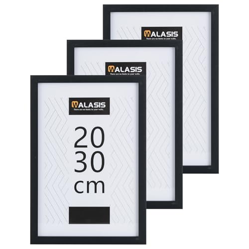 Walasis Bilderrahmen 20x30 Holz Rahmen: 3er Set Picture Frame für Fotos Bilder Poster (Schwarz, 20x30) Walasis Bilderrahmen 20x30 Holz Rahmen: 3er Set Picture Frame für Fotos Bilder Poster (Schwarz, 20x30) von Walasis
