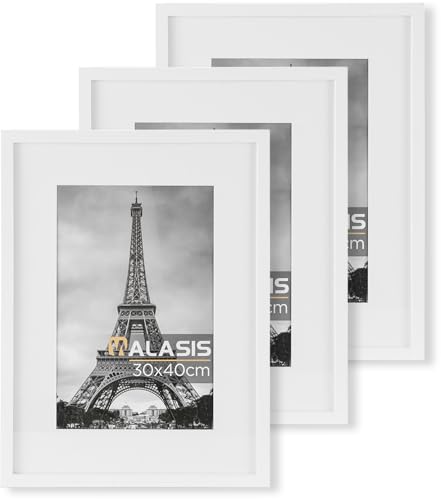 Walasis Bilderrahmen 30x40 Weiß Rahmen: 3er Set 40x30 Holz Weiss Rahmen für Collage Foto Poster - Holzrahmen mit Acrylglas Walasis Bilderrahmen 30x40 Weiß Rahmen: 3er Set 40x30 Holz Weiss Rahmen für Collage Foto Poster - Holzrahmen mit Acrylglas von Walasis
