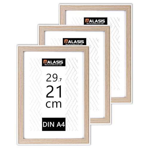Walasis Bilderrahmen A4 Holz Rahmen: 3er Set 3er Fotorahmen Din A4 - Picture Frame 21x29.7cm für Fotos, Bilder, Poster Walasis Bilderrahmen A4 Holz Rahmen: 3er Set 3er Fotorahmen Din A4 - Picture Frame 21x29.7cm für Fotos, Bilder, Poster von Walasis
