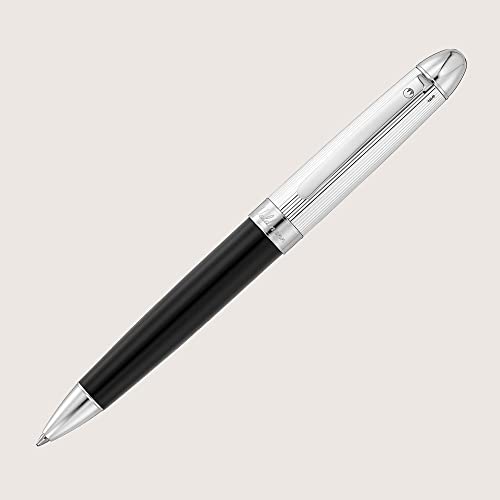 WaldMann PRECIEUX Kugelschreiber Lack Schwarz Silber hochglanzpoliert mit Linien-Design WaldMann PRECIEUX Kugelschreiber Lack Schwarz Silber hochglanzpoliert mit Linien-Design von WaldMann