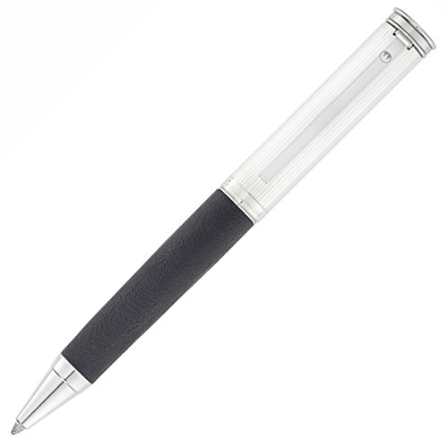 Waldmann Kugelschreiber Solon, silber/Nappaleder schwarz Waldmann Kugelschreiber Solon, silber/Nappaleder schwarz von WaldMann
