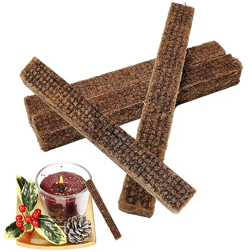 Dauerdocht für Kerzenreste, Waldspring Dauerdocht für Wachsfress, 1 * 1cm, Länge 9cm Kerzenrestefresser Indoor Dauerdocht, Für Kerzenfresser Outdoor, Betonfeuer, Schmelzlicht (4 Stück) von Waldspring