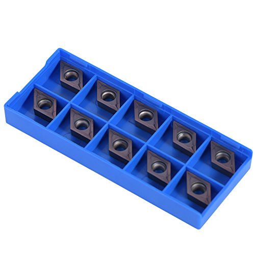 10pcs Diamant Form Hartmetall Insert Schneider Maschine Drehmaschine Fräswerkzeug Externes Gewindeschneiden mit Fall DCMT11T304 VP15TF für Regelmäßigen Edelstahl von Walfront