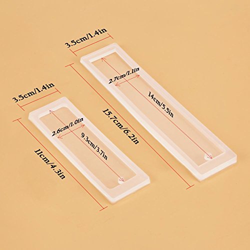 3-teiliges Set DIY-Silikon-Lesezeichen, Lesezeichen-Formsatz, Epoxidharz-Schmucksilikon-transparente Form 3-teiliges Set DIY-Silikon-Lesezeichen, Lesezeichen-Formsatz, Epoxidharz-Schmucksilikon-transparente Form von Walfront