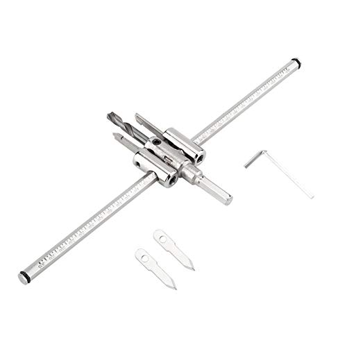 30-300mm Silber Einstellbare Lochsäge Bohrer Set Kreis Lochsäge Bohrer Set DIY Holzbearbeitung Loch Bohrer Werkzeug 30-300mm Silber Einstellbare Lochsäge Bohrer Set Kreis Lochsäge Bohrer Set DIY Holzbearbeitung Loch Bohrer Werkzeug von Walfront