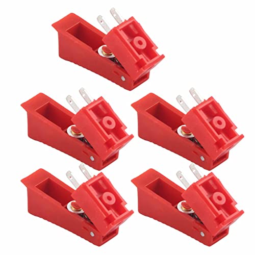 5 Stück Schweißbrenner Triggerschalter Mig Schweißer Triggerschalter Mig Gun Triggerschalter Hochempfindlicher Triggerschalter Passend für Binzel 15AK/24KD/36KD MIG Schweißbrenner von Walfront