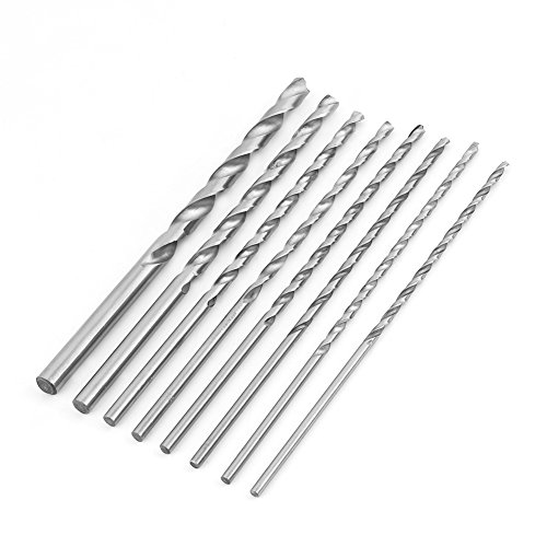 8 Stücke Spiralbohrer HSS Extra Lange 200mm Round Shank für Holz Aluminium Durchmesser 4-10mm 8 Stücke Spiralbohrer HSS Extra Lange 200mm Round Shank für Holz Aluminium Durchmesser 4-10mm von Walfront