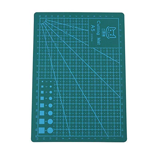 A5 Schneidematte, haltbare PVC Schneidematte geschnitten Pad Board selbstheilende handgemachte DIY Tool(Grün) von Walfront