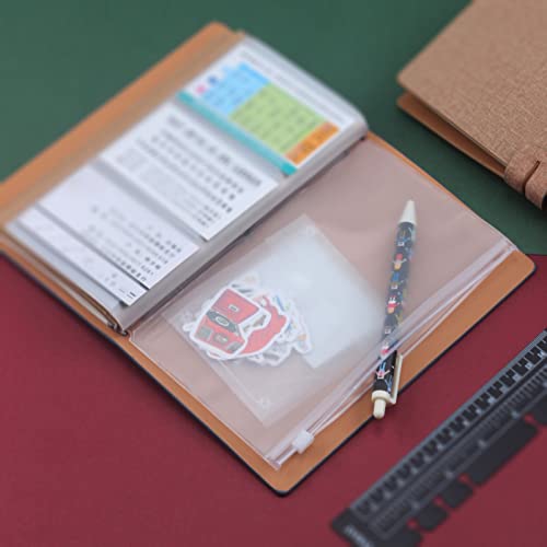 A6 Binder Taschen Budgetumschläge Organizer 12PCS A6 Taschen 6 Loch Transparent PVC Reißverschluss Ordner Wasserdichtes Plastik -Geldspeicherbeutel mit Einfacher Organisation für Budgetierung und von Walfront