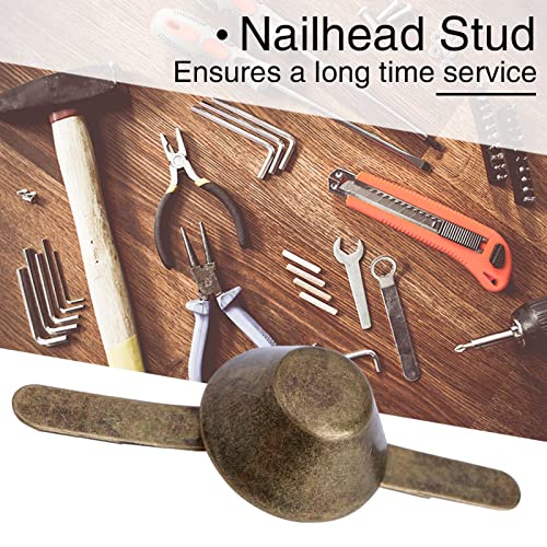 Craft Nagelhead Stud Nailhead Spike Dekoration - 50pcs Geldbeutel Handtasche Füße Füße Nagelkopf -Stollen Spike Leder mit Feiner Glänzender Kunstsupplies, die Gute Dekoration für Ihre Taschen und Craft Nagelhead Stud Nailhead Spike Dekoration - 50pcs Geldbeutel Handtasche Füße Füße Nagelkopf -Stollen Spike Leder mit Feiner Glänzender Kunstsupplies, die Gute Dekoration für Ihre Taschen und von Walfront
