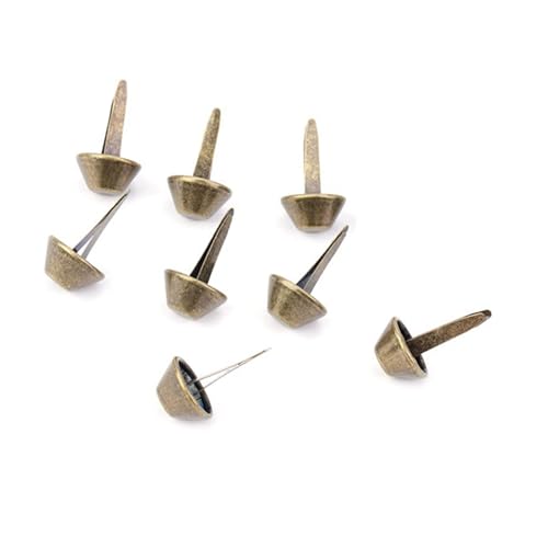 Craft Nagelhead Stud Nailhead Spike Dekoration - 50pcs Geldbeutel Handtasche Füße Füße Nagelkopf -Stollen Spike Leder mit Feiner Glänzender Kunstsupplies, die Gute Dekoration für Ihre Taschen und Craft Nagelhead Stud Nailhead Spike Dekoration - 50pcs Geldbeutel Handtasche Füße Füße Nagelkopf -Stollen Spike Leder mit Feiner Glänzender Kunstsupplies, die Gute Dekoration für Ihre Taschen und von Walfront