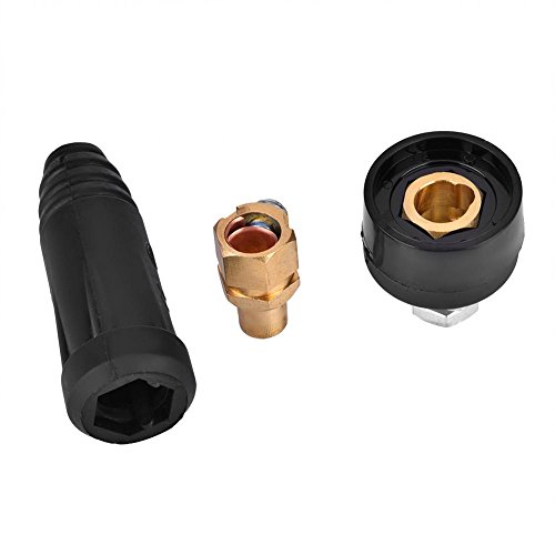 DKJ Serie European Style Schweiß Kabel Schnellkup Plung Stecker und Einbau Steck Dose Schnellkup Plungs Adapter(DKJ35-50 Black) von Walfront