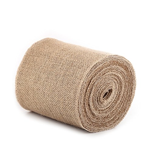 Jute Ribbon Rolls, Hessischen Stoff Bänder Jute Stoff Rustikale Band Roll für Party Dekorative DIY Handwerk Kunst(15cm) von Walfront