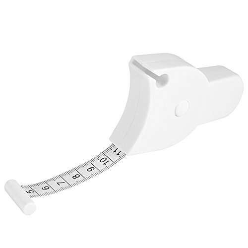 Körper Maßband,150cm / 60in Einziehbares Körperfett-Maßband/Maß, Bequemer Körper-Maßband Maßgeschneidertes Maßband für Gewichtsabnahme, Muskelaufbau von Walfront