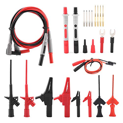 Multimeter Mess Leitungssatz, Walfront 24 STÜCKE P1300E Austausch Bare, Abnehmbare Elektronische Mess Leitungssätze für Digitale Multimeter von Walfront