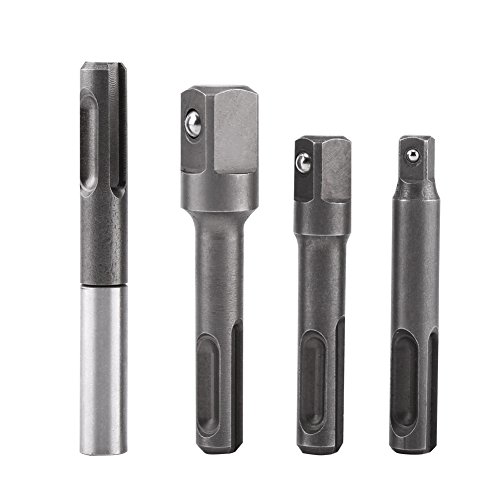 SDS Plus Schaft zu 1/4 "Sechskant Sockel Adapter + 1/4",3/8 ",1/2" Vierkant Bohrer Halter Verlängerungs Steckverbinder Für Schrauben Muttern Jeder Bohrer und Hand Treiber SDS Plus Schaft zu 1/4 "Sechskant Sockel Adapter + 1/4",3/8 ",1/2" Vierkant Bohrer Halter Verlängerungs Steckverbinder Für Schrauben Muttern Jeder Bohrer und Hand Treiber von Walfront