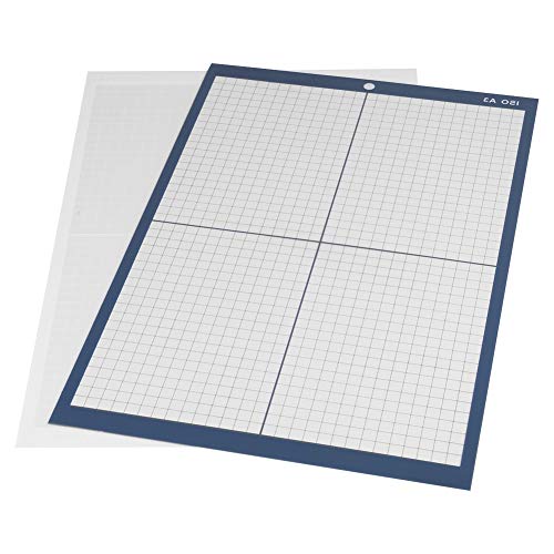 Schneidematte,Selbstklebende Schneidplatte, A3 Schneidematte Plotter Rutschfeste, Selbst Healing Board für Cutter Plotter 18 "× 12"(White/Weak Stickness) von Walfront