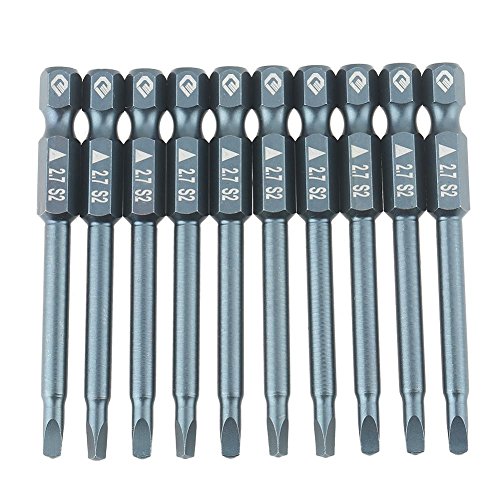 Schraubendreher-Bits mit Dreieckskopf, 6,3 mm, 1/4 Sechskantschaft, magnetisch, 65 mm, S2-Legierungsstahl, Dreieck 2,7 mm Kopf Schraubendreher-Bits mit Dreieckskopf, 6,3 mm, 1/4 Sechskantschaft, magnetisch, 65 mm, S2-Legierungsstahl, Dreieck 2,7 mm Kopf von Walfront