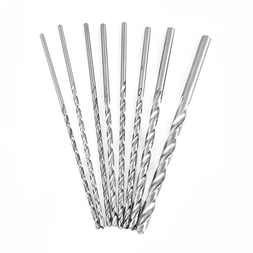 Spiralbohrer, 8 stücke Extra Lange Holz Bohrer Set, Schnellarbeitsstahl Zylinderschaft Spiralbohrer Werkzeug 4-10mm, für Holz Aluminium Kunststoff Spiralbohrer, 8 stücke Extra Lange Holz Bohrer Set, Schnellarbeitsstahl Zylinderschaft Spiralbohrer Werkzeug 4-10mm, für Holz Aluminium Kunststoff von Walfront