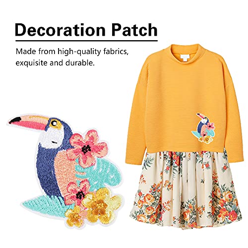 Sticked Patch Animal Applique Patch Dog Nähen Sie für Jacken, die für Kleidungsstücke Geeignet Sind, und Einzigartiger Mode Dekorieren Kleidung mit Hochwertigem Stoff Nähen oder Eisen auf Anti (18cm von Walfront