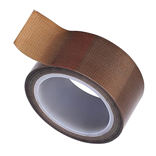 Walfront Teflonband PTFE Tape Roll Klebeband Hochtemperaturband Kleberolle für Vakuumiergerät(0.13mm x 25mm x 10m) von Walfront