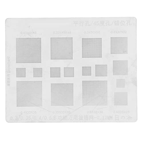 Universal BGA Reballing Stencil BGA Rework Net Stencil Template 0.3mm 0.35mm 0.4mm 0.5mm Phone BGA IC Chips Repair Tool von Walfront